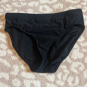 Black High Waisted Swim Bottoms